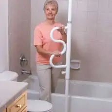 Security Pole with Grab Bar | Factory Direct Medical - Factory Direct Medical