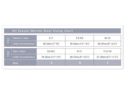 Sigvaris 150 All Season Merino Wool Compression Socks 15 - 20 mmHg Calf High For Women Closed Toe | Sigvaris - Factory Direct Medical