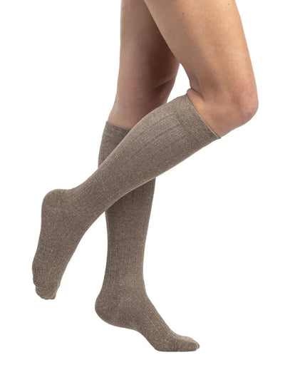 Sigvaris 150 Linen Compression Socks 15 - 20 mmHg Calf High For Women Closed Toe | Sigvaris - Factory Direct Medical