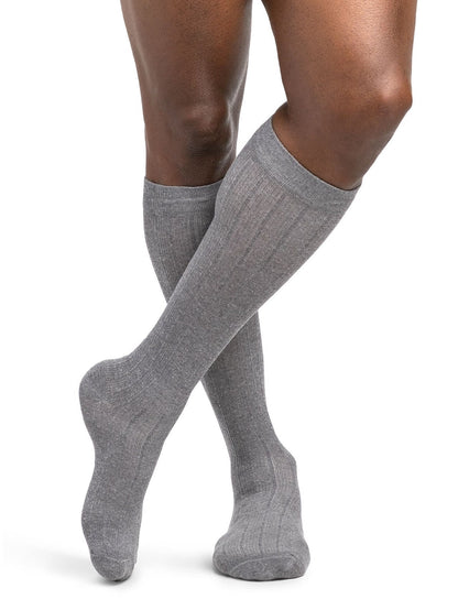 Sigvaris 190 Linen Compression Socks 15 - 20 mmHg Calf High For Men Closed Toe | Sigvaris - Factory Direct Medical