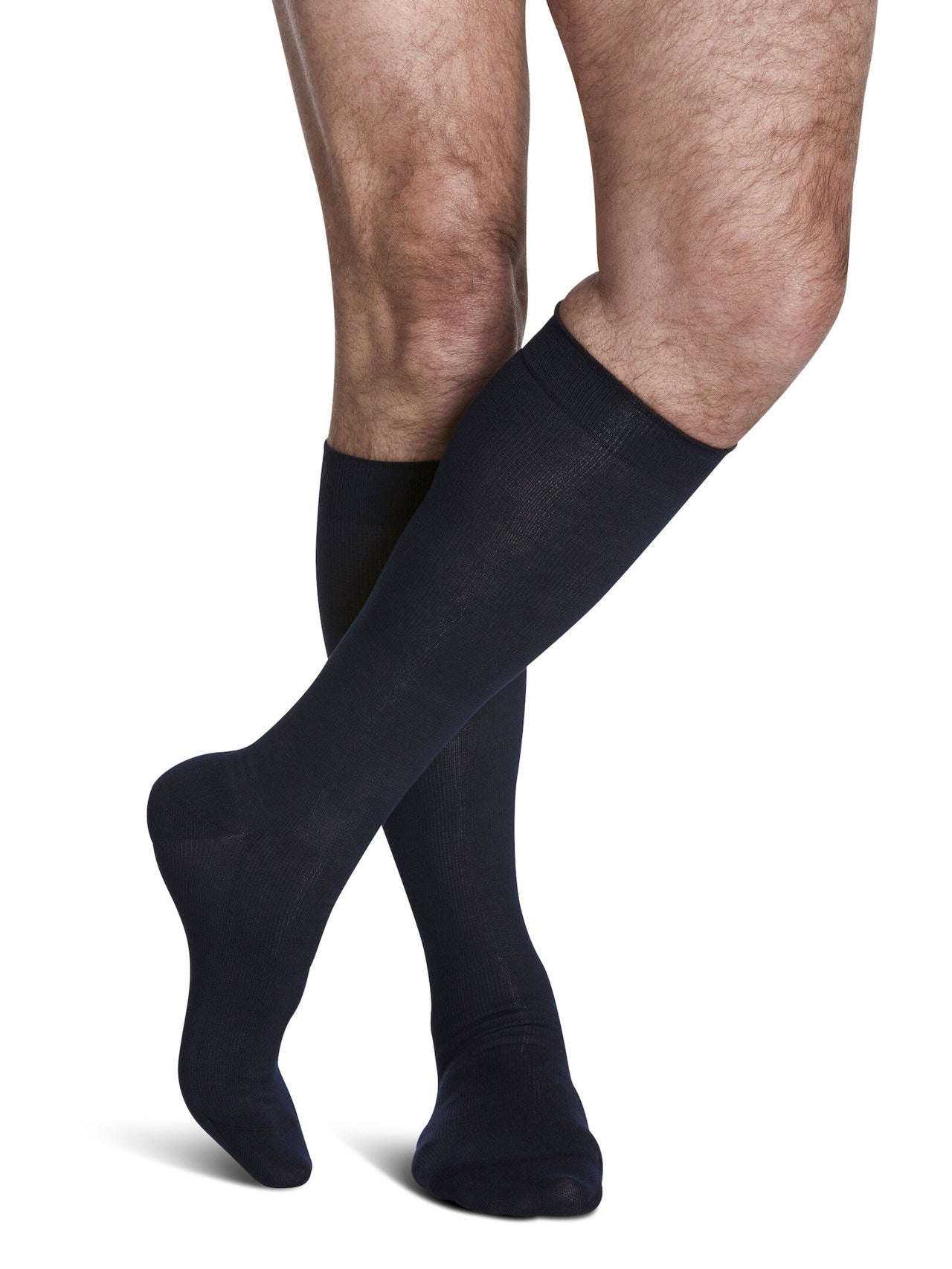Sigvaris 220 Sea Island Cotton Compression Socks 20 - 30 mmHg Calf High for Men Closed Toe | Sigvaris - Factory Direct Medical