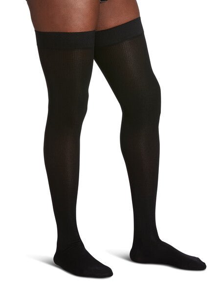 Sigvaris 230 Essential Cotton Compression Socks 30 - 40 mmHg Thigh High for Men Closed Toe | Sigvaris - Factory Direct Medical