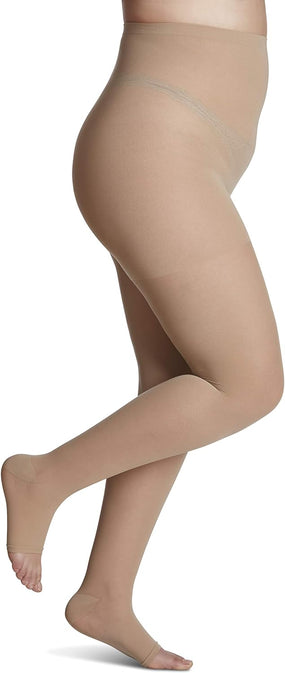 Sigvaris 780 Sheer Compression Socks 30 - 40 mmHg Pantyhose for Women Open Toe | Sigvaris - Factory Direct Medical