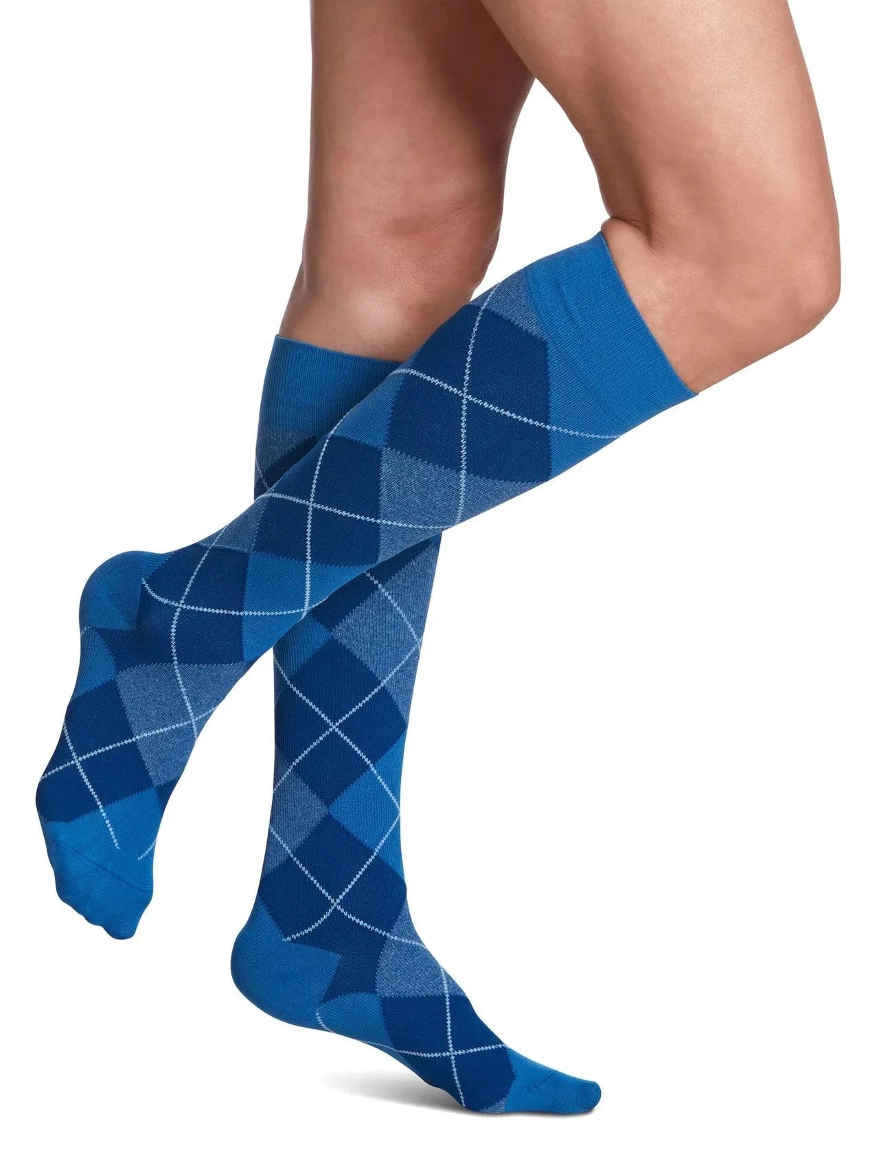 Sigvaris 830 Microfiber Pattern Compression Socks 20 - 30 mmHg Calf High for Female Closed Toe | Sigvaris - Factory Direct Medical