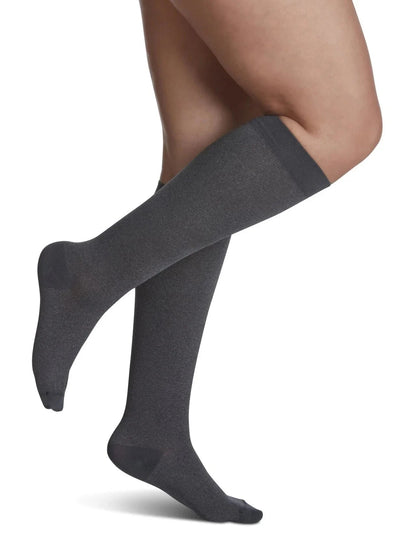 Sigvaris 830 Microfiber Pattern Compression Socks 20 - 30 mmHg Calf High for Female Closed Toe | Sigvaris - Factory Direct Medical