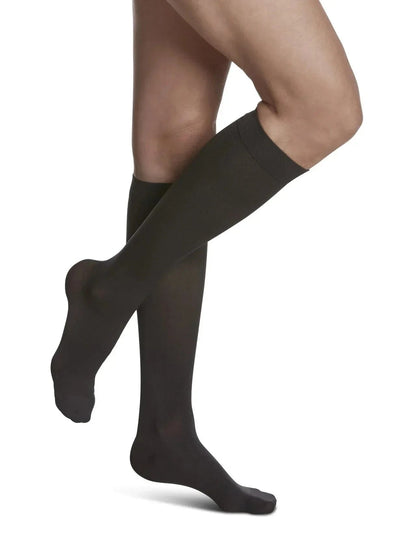 Sigvaris 840 Soft Opaque Compression Socks 30 - 40 mmHg Calf High for Female Closed Toe | Sigvaris - Factory Direct Medical