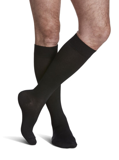Sigvaris 820 Microfiber Compression Socks 15-20 mmHg Calf High for Men Closed Toe