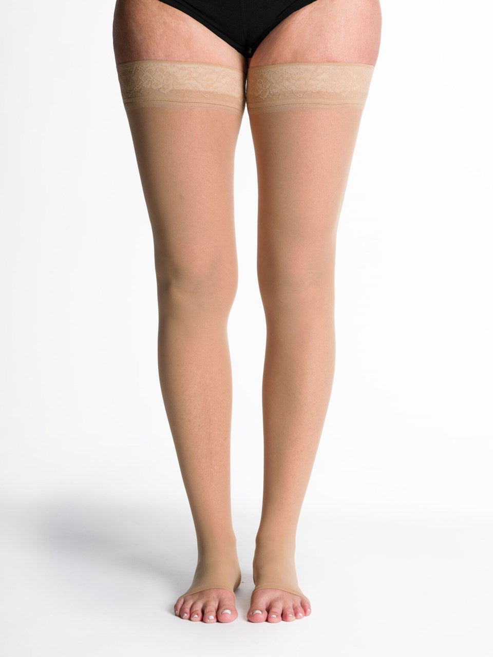 Sigvaris 780 Sheer Compression Socks 30-40 mmHg Thigh High for Women Open Toe