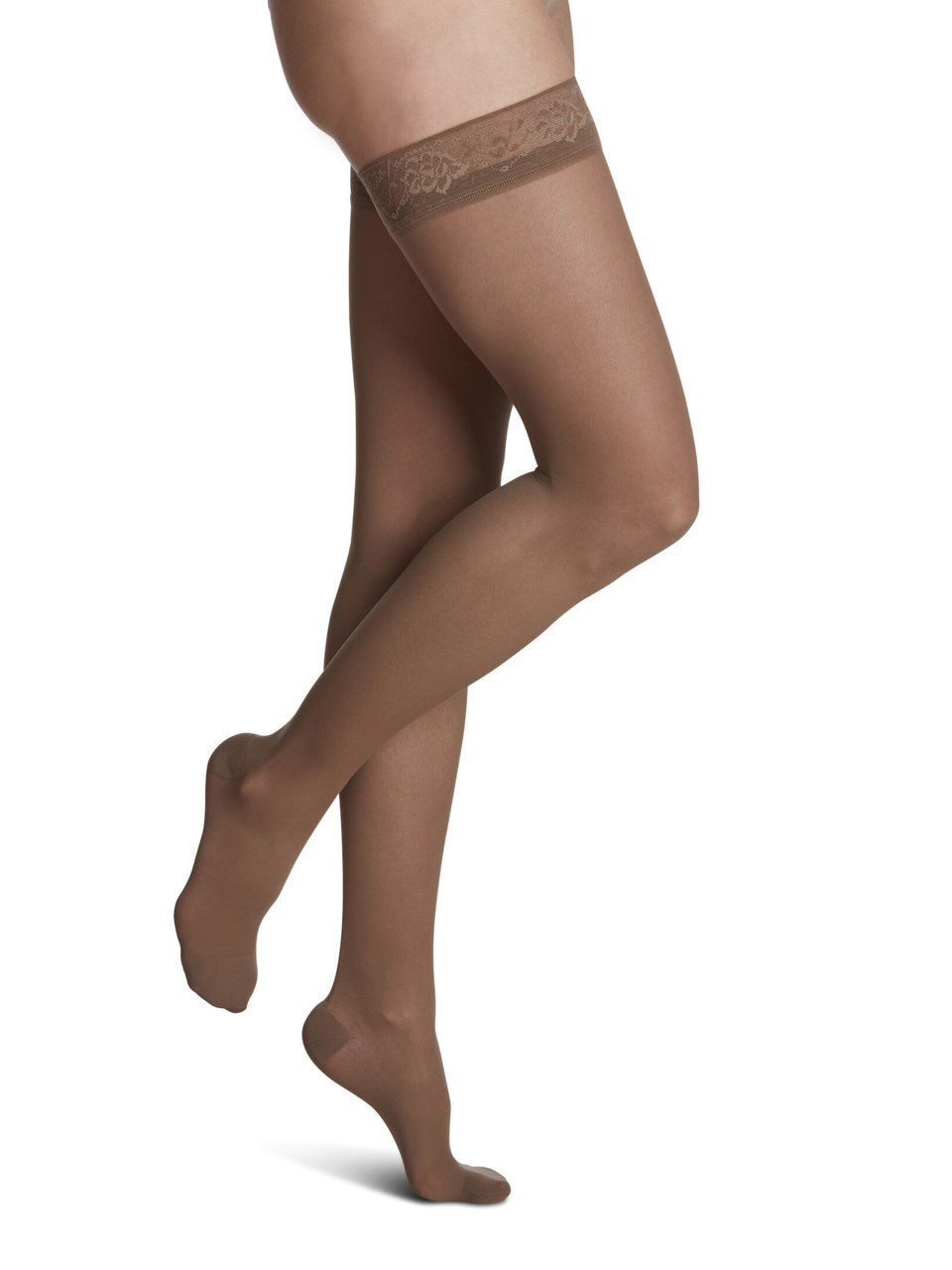 Sigvaris 780 Sheer Compression Socks 20-30 mmHg Thigh High for Women Closed Toe