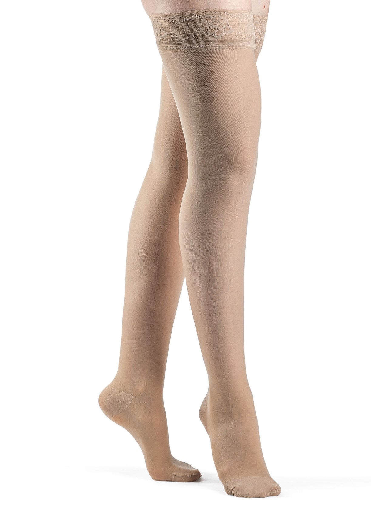 Sigvaris 780 Sheer Compression Socks 20-30 mmHg Thigh High for Women Closed Toe