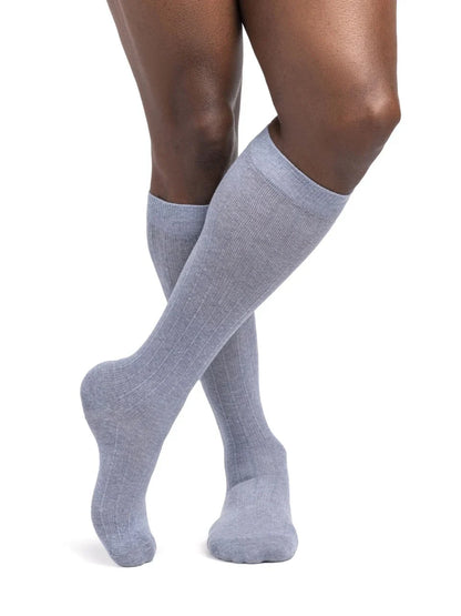Sigvaris 250 Linen Compression Socks 20-30 mmHg Calf High For Men Closed Toe