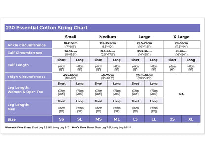 Sigvaris 230 Essential Cotton Compression Socks 30-40 mmHg Calf High for Unisex Closed Toe