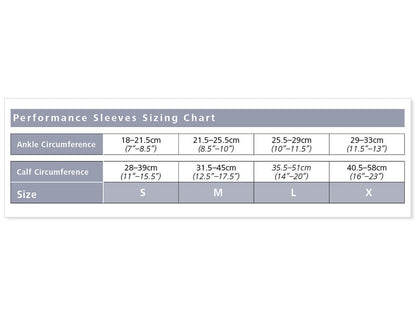 Sigvaris 410 Performance Sleeve 15-20 mmHg Calf High for Unisex Open Toe