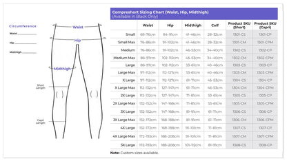 Sigvaris Custom Compreshorts Shorts 10-15mmHg Sigvaris
