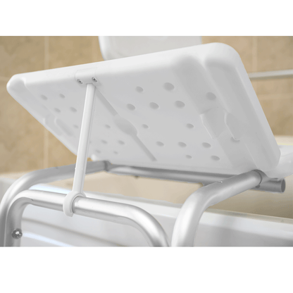 Transfer Bath Bench with Curtain Control — MOBB Home Health Care, detail view