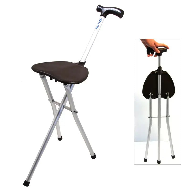 Tripod Seat Cane - CH2055A | Ezee Life - Factory Direct Medical