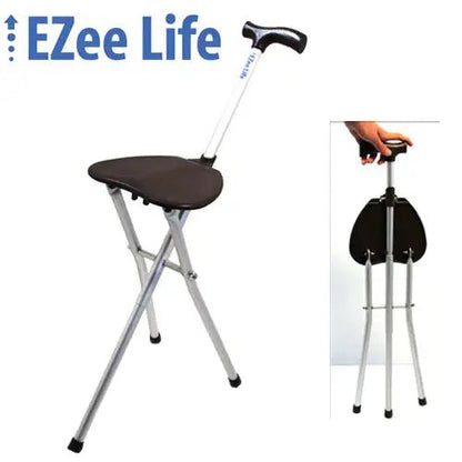 Tripod Seat Cane - CH2055A | Ezee Life - Factory Direct Medical