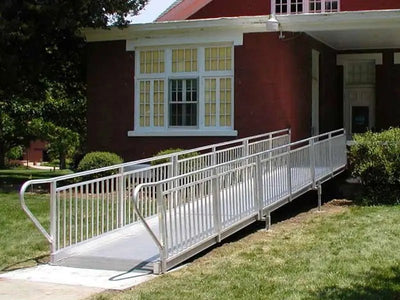 Woolwich A - Com Ramp System - 16' with 5'4" x 5' 4" top landing | Factory Direct Medical - Factory Direct Medical