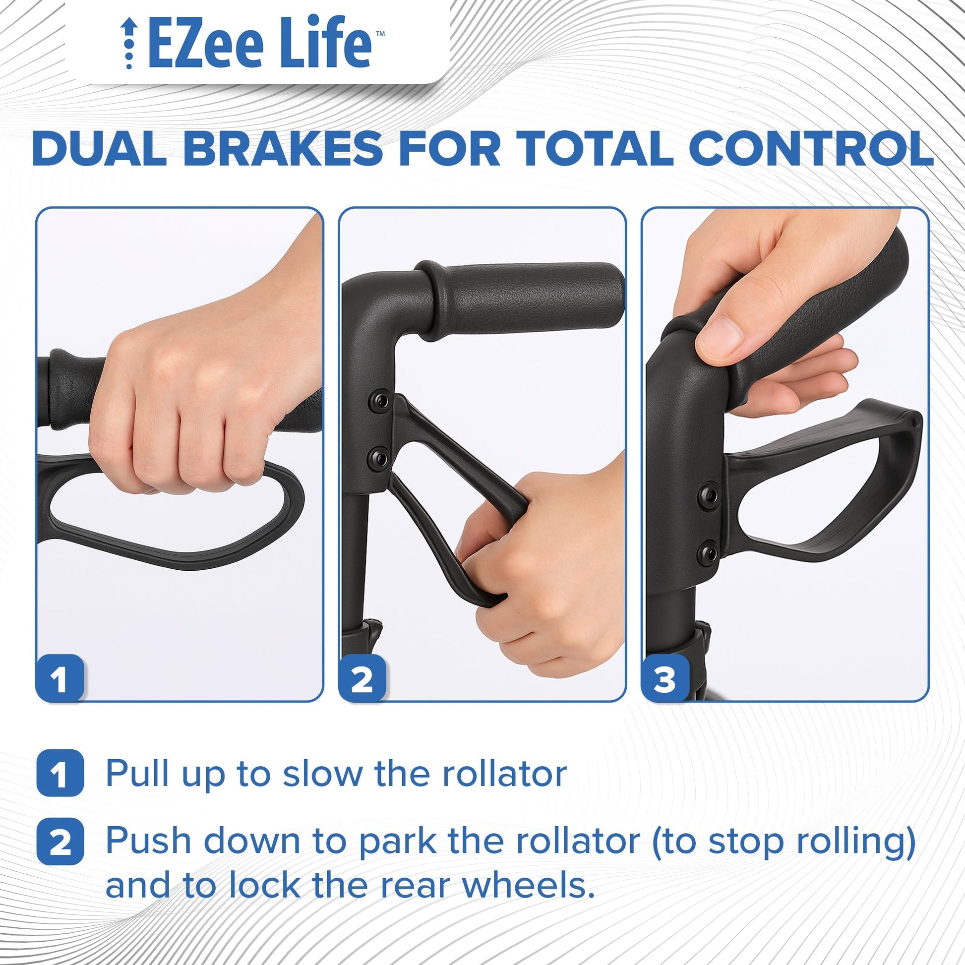 "X" Frame Rollator - CH3011 | Ezee Life - Factory Direct Medical