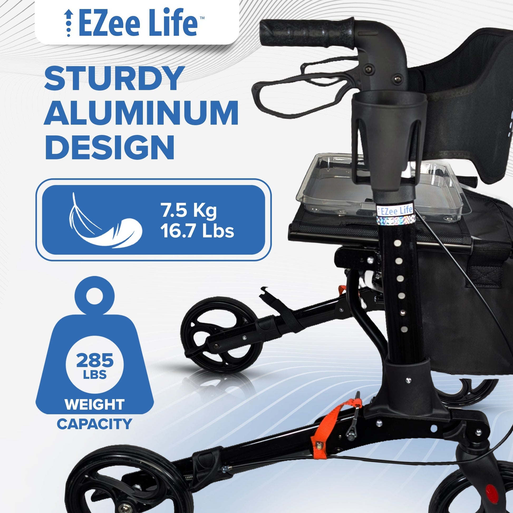 "X" Frame Rollator - CH3011 | Ezee Life - Factory Direct Medical