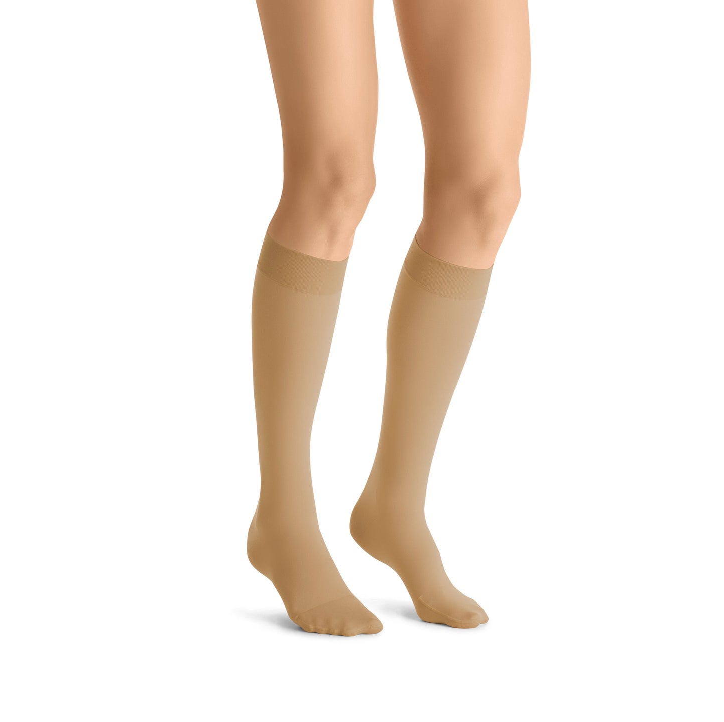JOBST Opaque Compression Stockings 15-20 mmHg Knee High SoftFit Band Closed Toe
