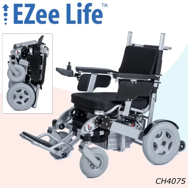4G folding electric wheelchair with 500 Lb Capacity