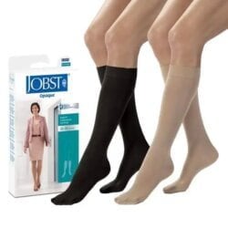 JOBST Opaque - Calf High Knee High SoftFit Stockings, Closed Toe