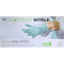 Medline Aloe Touch Nitrile Gloves - 100 per Box