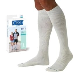 JOBST Athletic 8 - 15 mmHg Compression socks for Men and Women White