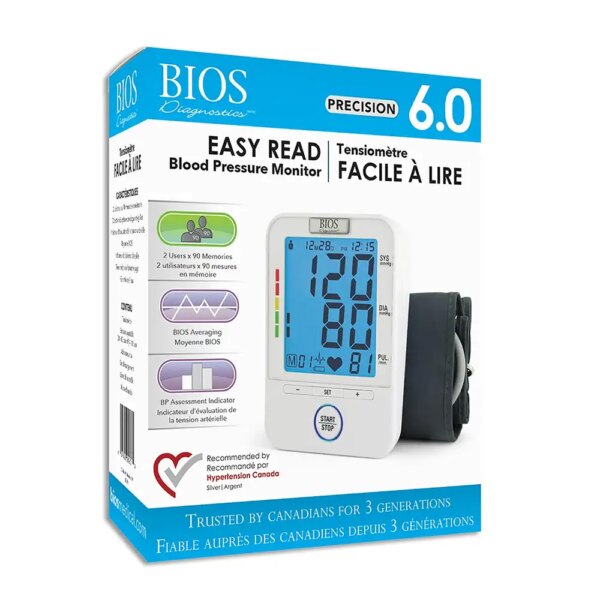 Travel Friendly Blood Pressure Monitor With Memory