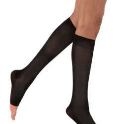 JOBST Opaque - Calf High Knee High SoftFit Stockings, Open Toe ,Full Calf