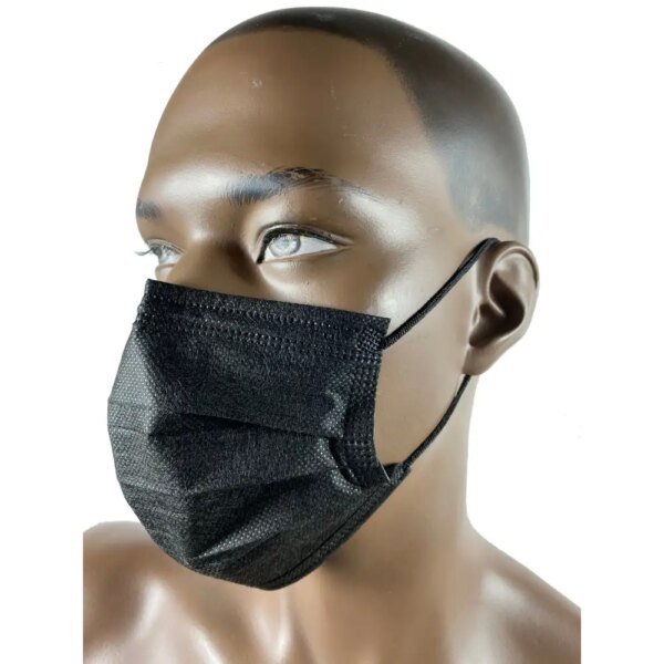 Black Disposable Face Mask 