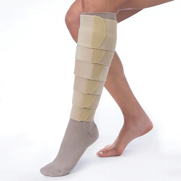 JOBST FarrowWrap Tan STRONG Legpiece (30 - 40 mmHg) Long for Men and Women