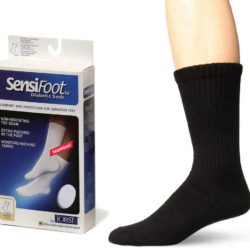 JOBST SensiFoot Diabetic Socks Knee High Diabetic Stockings, Closed Toe , 8-15 mmHg