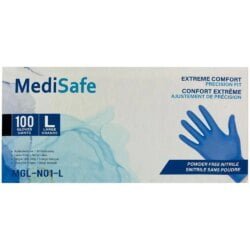MediSafe Nitrile Exam Gloves - 100 / Box
