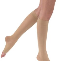 JOBST UltraSheer - Knee High Stockings, Open Toe , Petite ,20 - 30 mmHg
