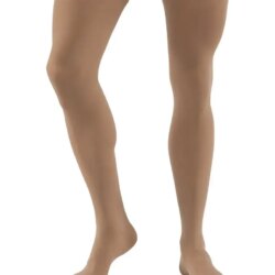 JOBST Opaque - Thigh High Dot Band Stockings, Closed Toe , Petite , Natural