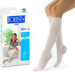 JOBST SoSoft - Calf High Brocade Knee High Stockings, Closed Toe