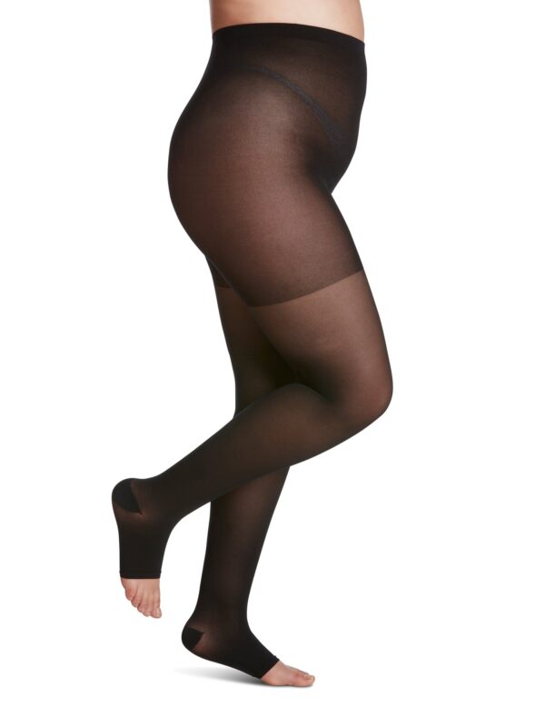 Sigvaris Womens Sheer 780 Open Toe Compression Pantyhose 99 Featured.