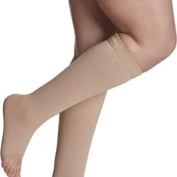 Sigvaris Natural Rubber Knee High 50-60 mmHg, Open Toe