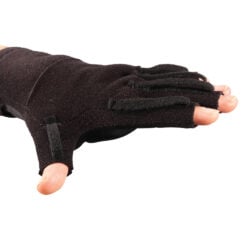 SIGVARIS 120 Dorsal Pocket Glove w/ Doffing Loops-Small REG-BLK